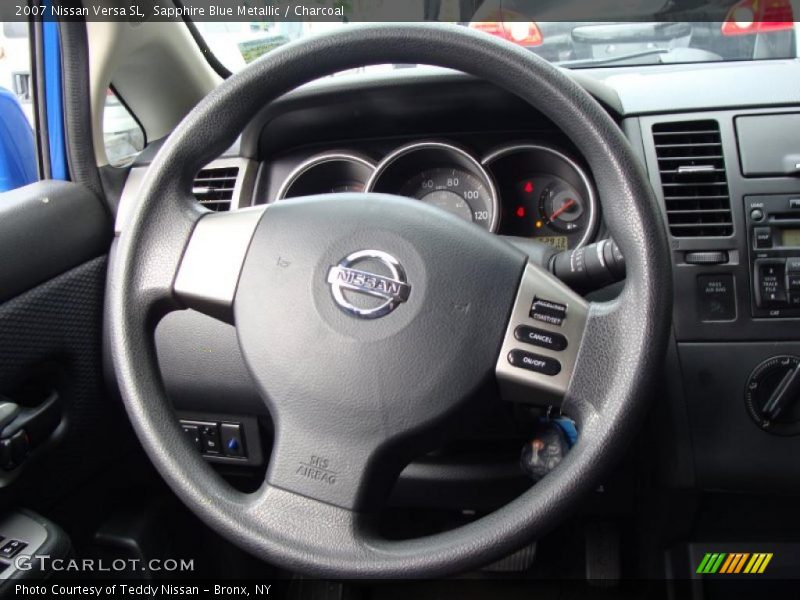 Sapphire Blue Metallic / Charcoal 2007 Nissan Versa SL