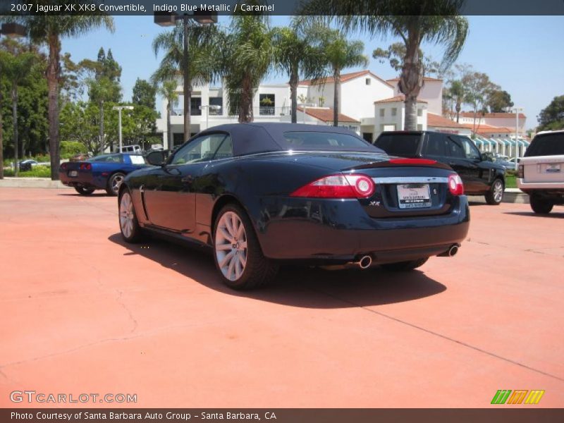 Indigo Blue Metallic / Caramel 2007 Jaguar XK XK8 Convertible