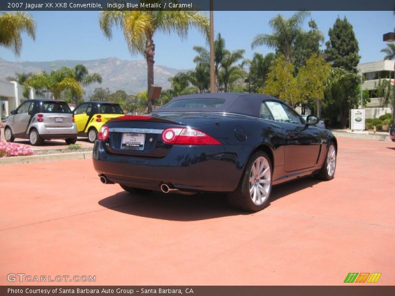 Indigo Blue Metallic / Caramel 2007 Jaguar XK XK8 Convertible