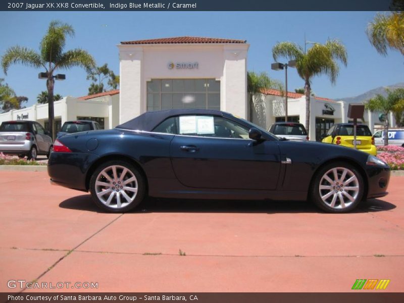 Indigo Blue Metallic / Caramel 2007 Jaguar XK XK8 Convertible