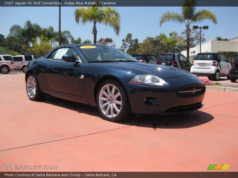 Indigo Blue Metallic / Caramel 2007 Jaguar XK XK8 Convertible