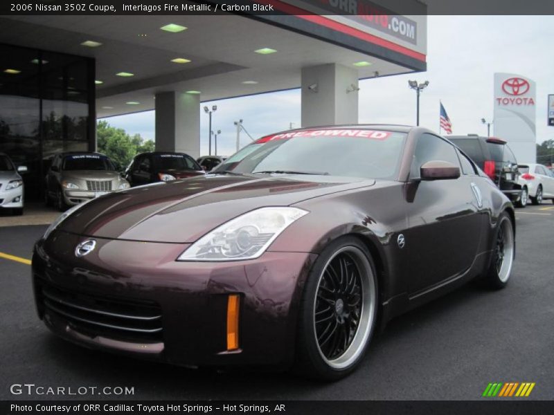 Interlagos Fire Metallic / Carbon Black 2006 Nissan 350Z Coupe