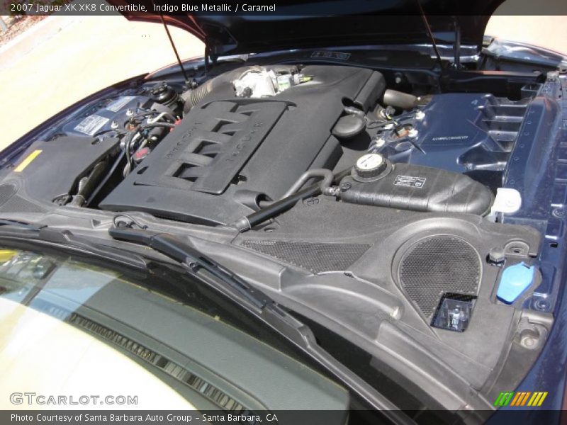 Indigo Blue Metallic / Caramel 2007 Jaguar XK XK8 Convertible