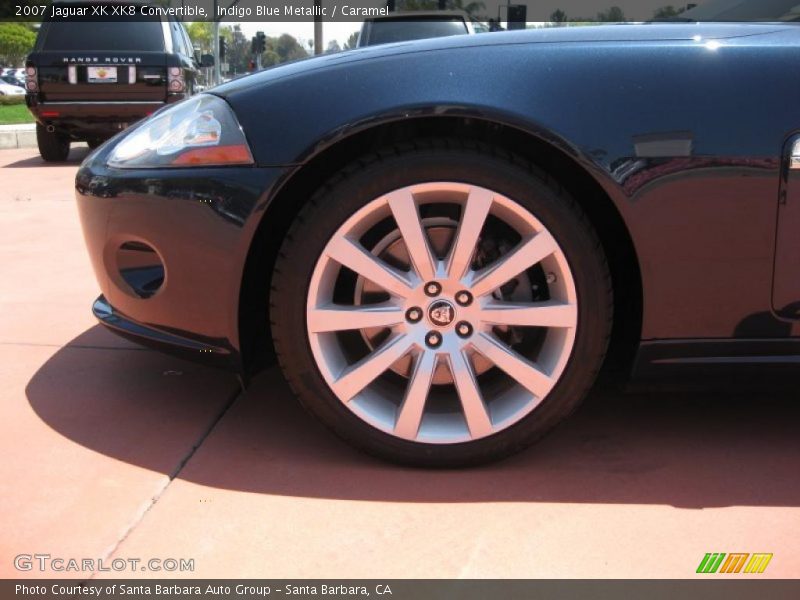 Indigo Blue Metallic / Caramel 2007 Jaguar XK XK8 Convertible