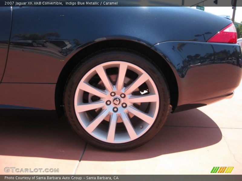 Indigo Blue Metallic / Caramel 2007 Jaguar XK XK8 Convertible