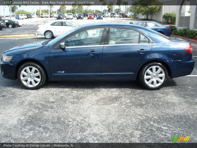 Dark Blue Pearl Metallic / Light Stone 2007 Lincoln MKZ Sedan