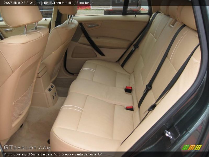 Highland Green Metallic / Sand Beige 2007 BMW X3 3.0si