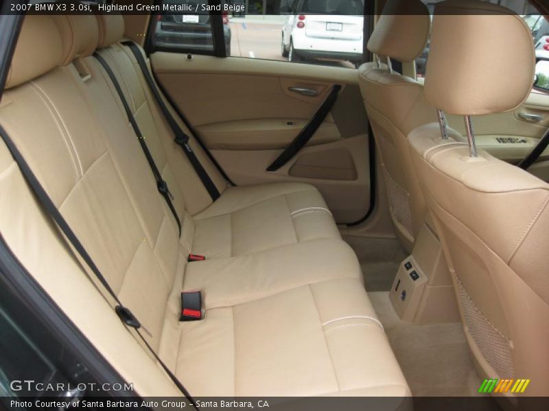 Highland Green Metallic / Sand Beige 2007 BMW X3 3.0si