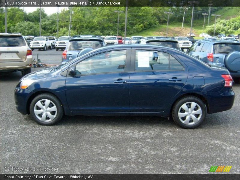 Nautical Blue Metallic / Dark Charcoal 2008 Toyota Yaris S Sedan