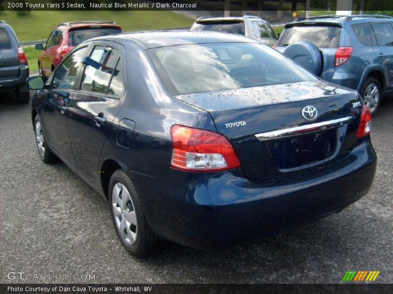 Nautical Blue Metallic / Dark Charcoal 2008 Toyota Yaris S Sedan