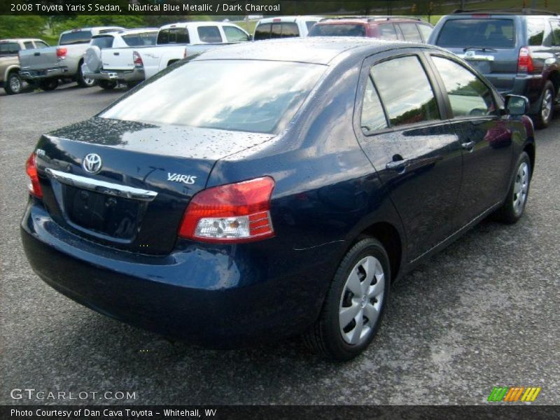 Nautical Blue Metallic / Dark Charcoal 2008 Toyota Yaris S Sedan