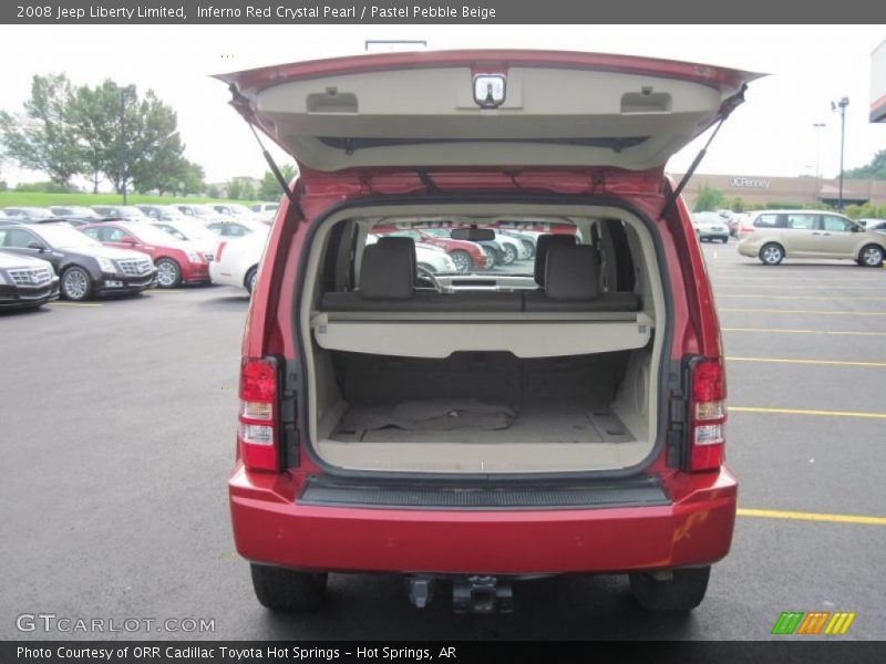 Inferno Red Crystal Pearl / Pastel Pebble Beige 2008 Jeep Liberty Limited