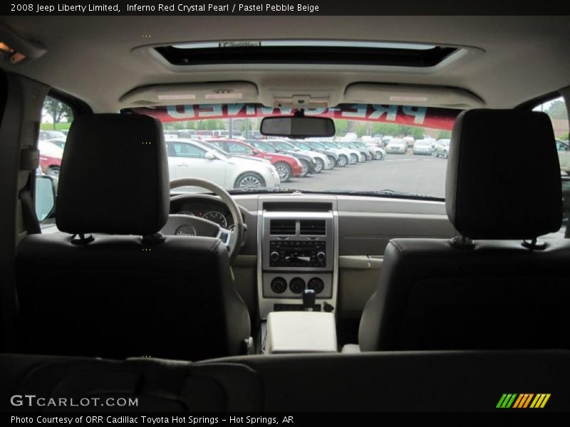Inferno Red Crystal Pearl / Pastel Pebble Beige 2008 Jeep Liberty Limited