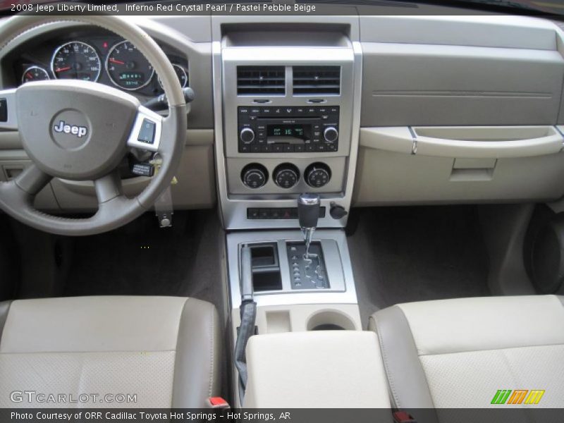 Inferno Red Crystal Pearl / Pastel Pebble Beige 2008 Jeep Liberty Limited