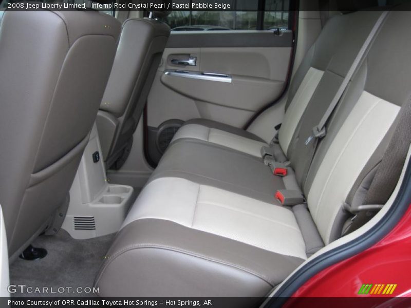 Inferno Red Crystal Pearl / Pastel Pebble Beige 2008 Jeep Liberty Limited