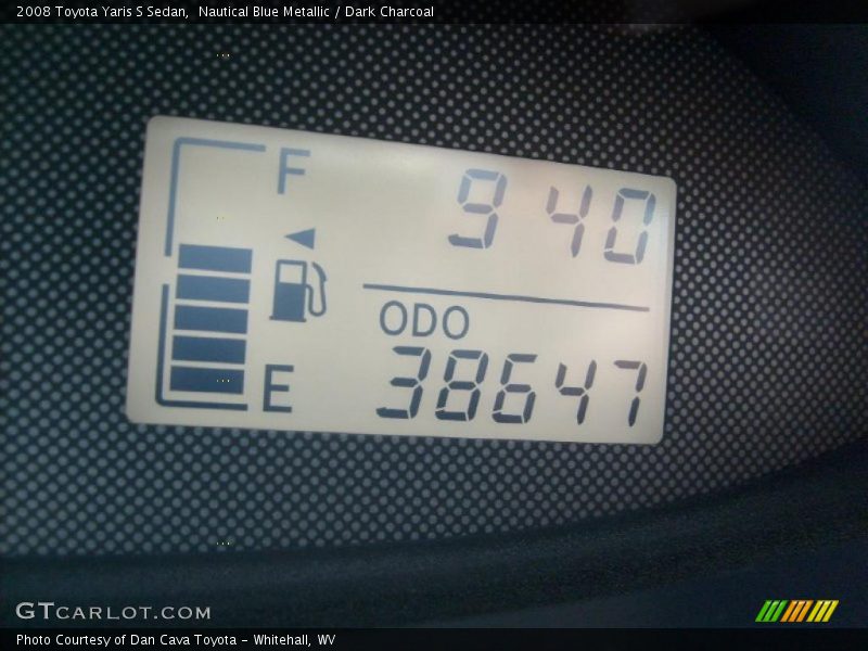 Nautical Blue Metallic / Dark Charcoal 2008 Toyota Yaris S Sedan