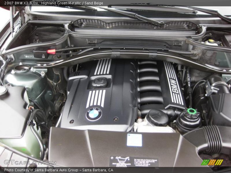 Highland Green Metallic / Sand Beige 2007 BMW X3 3.0si