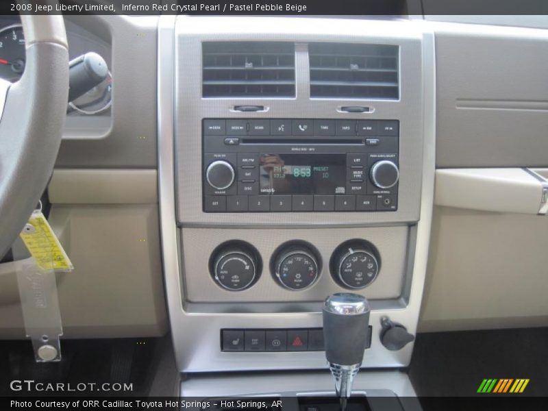 Inferno Red Crystal Pearl / Pastel Pebble Beige 2008 Jeep Liberty Limited