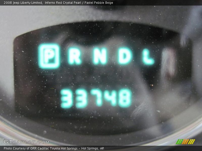 Inferno Red Crystal Pearl / Pastel Pebble Beige 2008 Jeep Liberty Limited