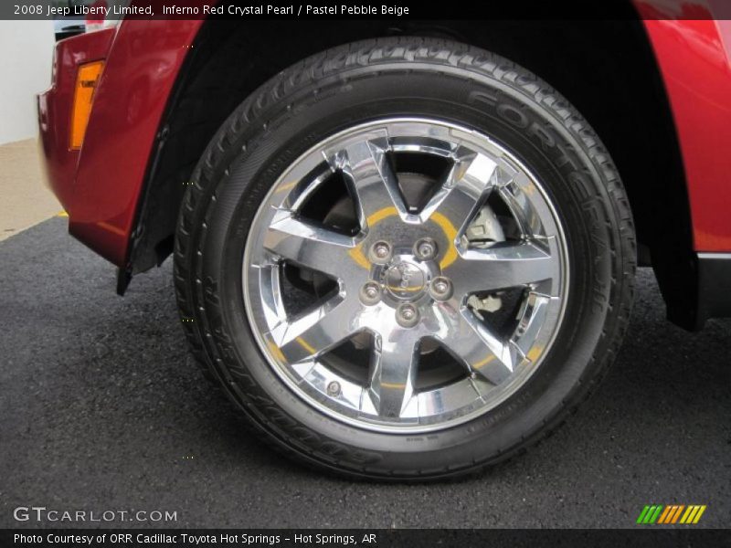 Inferno Red Crystal Pearl / Pastel Pebble Beige 2008 Jeep Liberty Limited