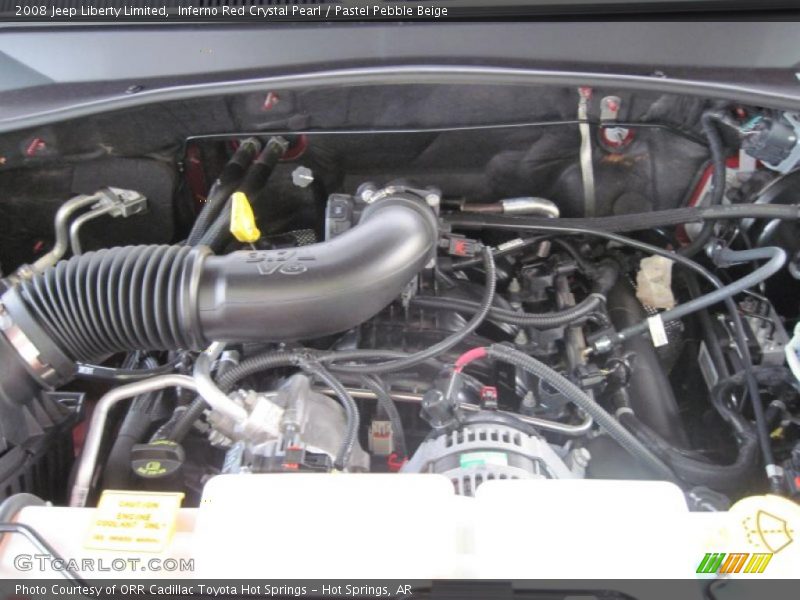 Inferno Red Crystal Pearl / Pastel Pebble Beige 2008 Jeep Liberty Limited
