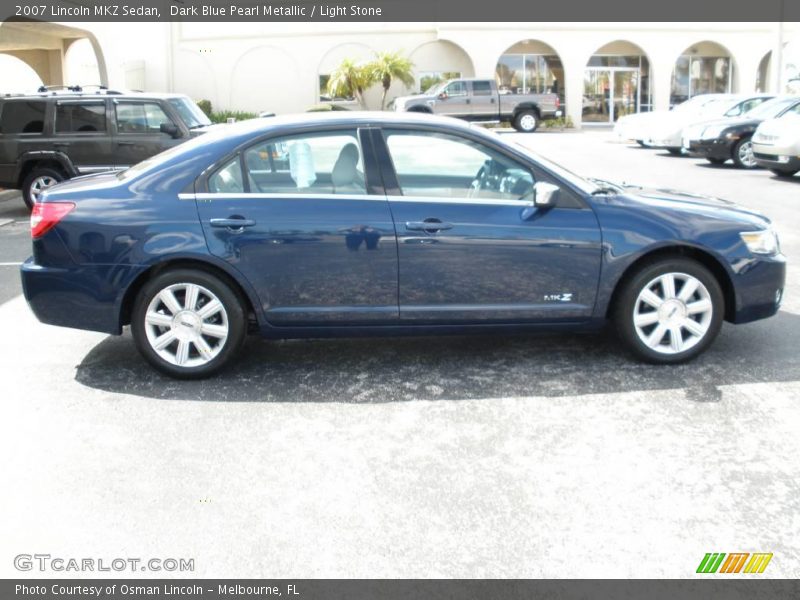 Dark Blue Pearl Metallic / Light Stone 2007 Lincoln MKZ Sedan