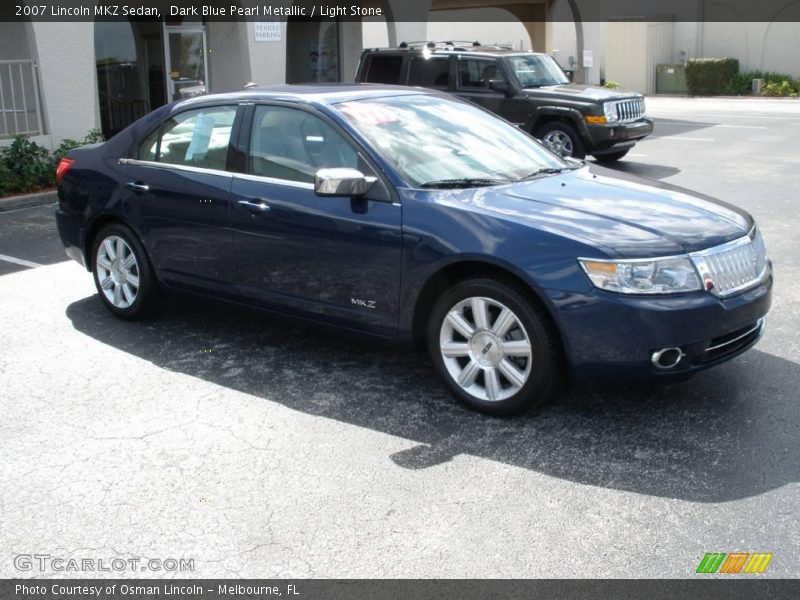 Dark Blue Pearl Metallic / Light Stone 2007 Lincoln MKZ Sedan
