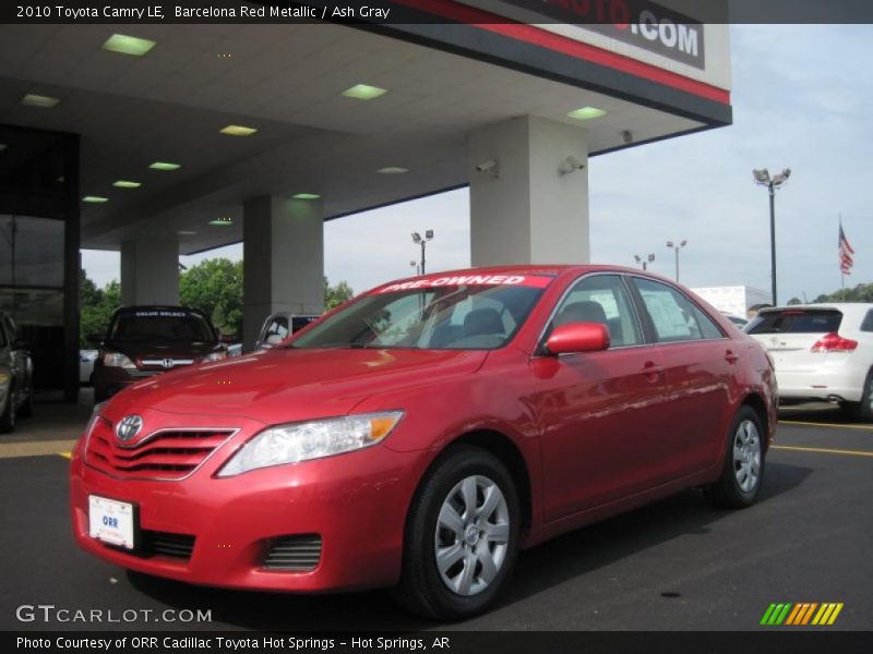 Barcelona Red Metallic / Ash Gray 2010 Toyota Camry LE