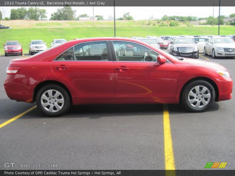 Barcelona Red Metallic / Ash Gray 2010 Toyota Camry LE