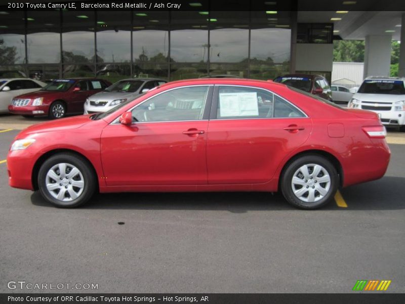 Barcelona Red Metallic / Ash Gray 2010 Toyota Camry LE