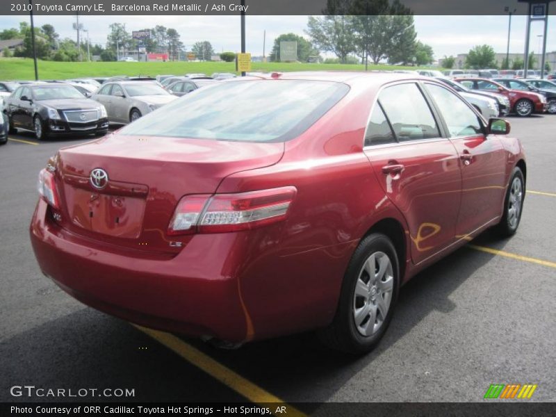 Barcelona Red Metallic / Ash Gray 2010 Toyota Camry LE