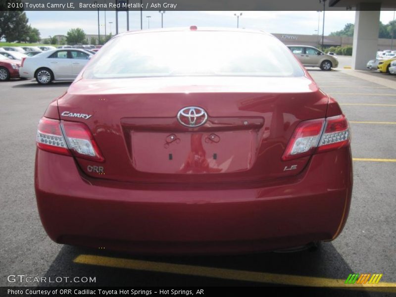 Barcelona Red Metallic / Ash Gray 2010 Toyota Camry LE