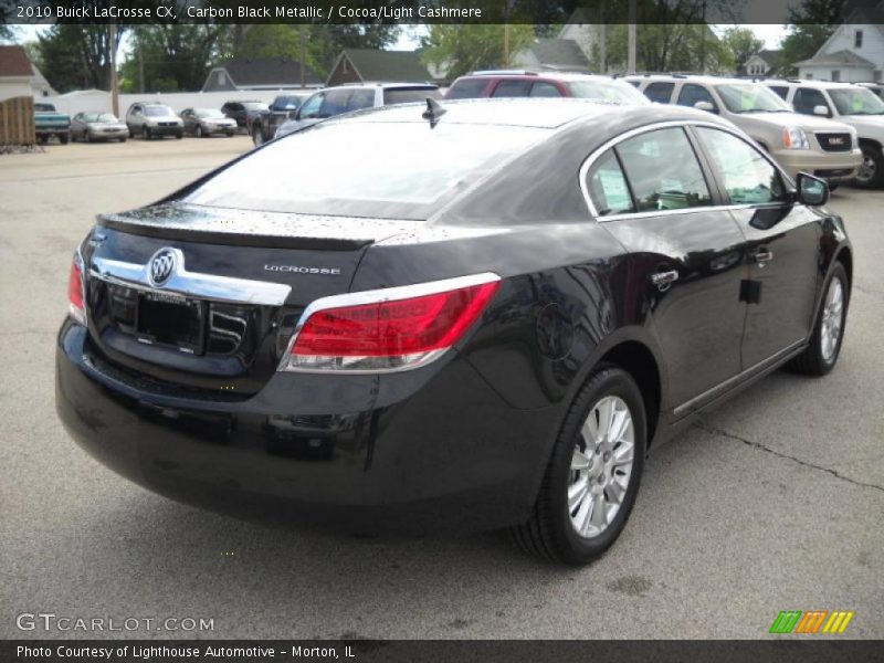 Carbon Black Metallic / Cocoa/Light Cashmere 2010 Buick LaCrosse CX