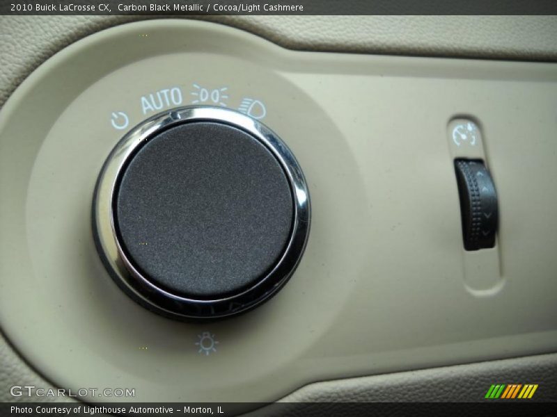 Carbon Black Metallic / Cocoa/Light Cashmere 2010 Buick LaCrosse CX