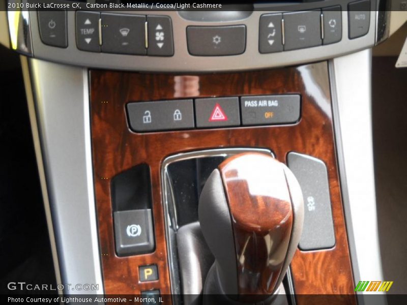Carbon Black Metallic / Cocoa/Light Cashmere 2010 Buick LaCrosse CX