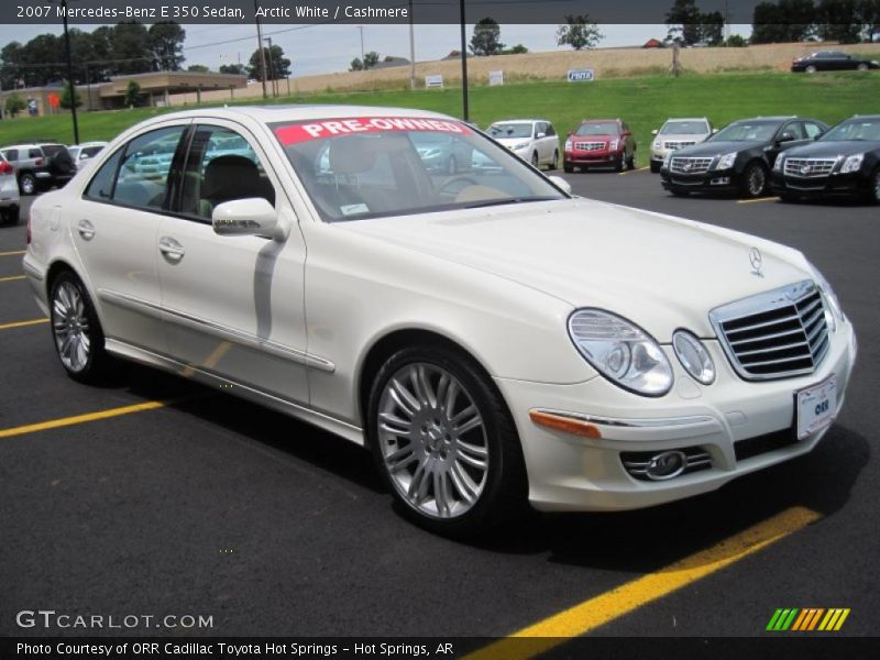 Arctic White / Cashmere 2007 Mercedes-Benz E 350 Sedan