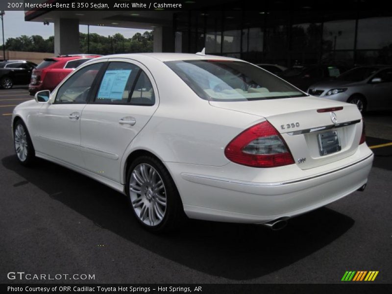 Arctic White / Cashmere 2007 Mercedes-Benz E 350 Sedan