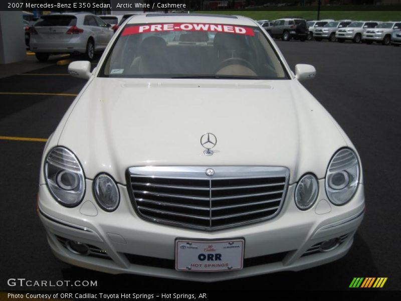 Arctic White / Cashmere 2007 Mercedes-Benz E 350 Sedan