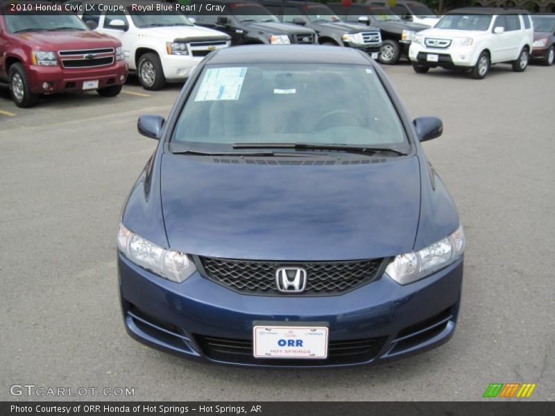 Royal Blue Pearl / Gray 2010 Honda Civic LX Coupe