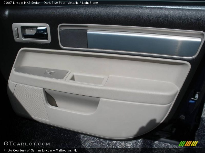 Dark Blue Pearl Metallic / Light Stone 2007 Lincoln MKZ Sedan
