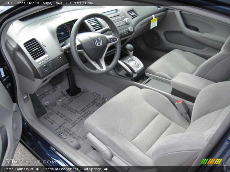 Royal Blue Pearl / Gray 2010 Honda Civic LX Coupe