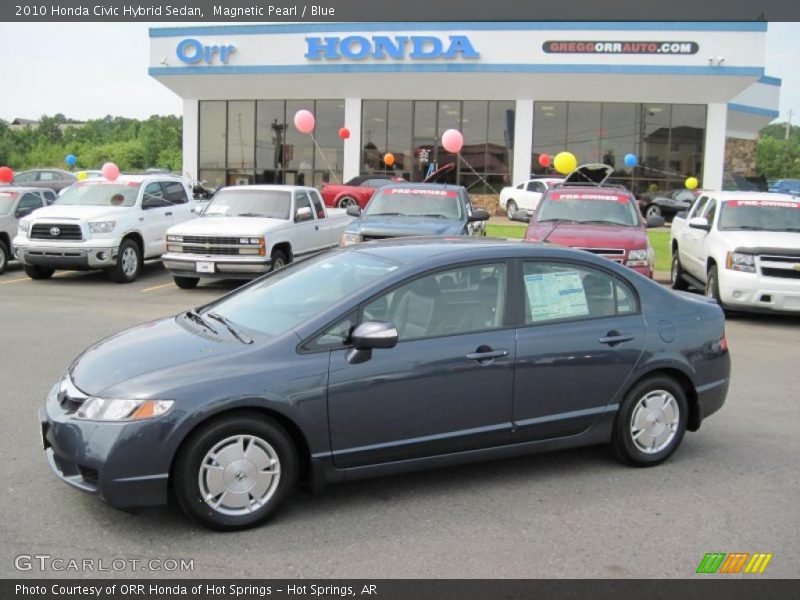 Magnetic Pearl / Blue 2010 Honda Civic Hybrid Sedan