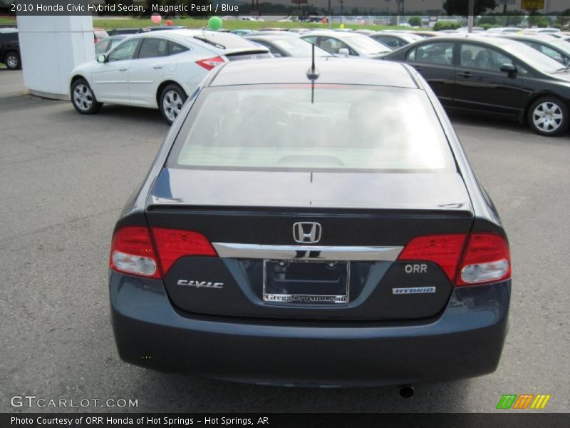 Magnetic Pearl / Blue 2010 Honda Civic Hybrid Sedan