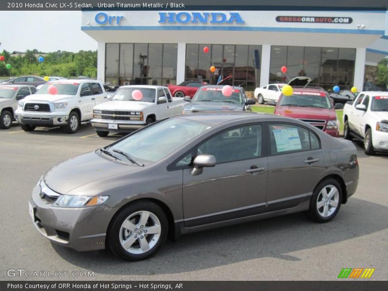 Urban Titanium Metallic / Black 2010 Honda Civic LX-S Sedan