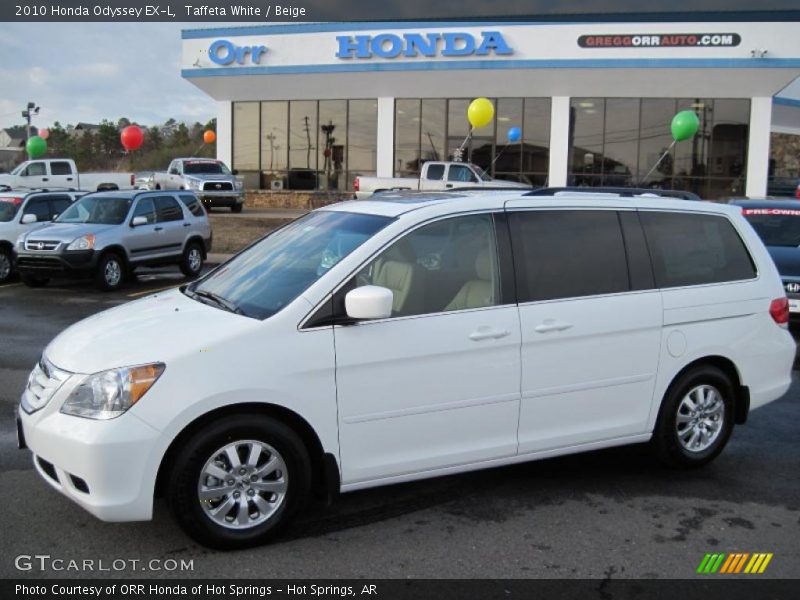 Taffeta White / Beige 2010 Honda Odyssey EX-L
