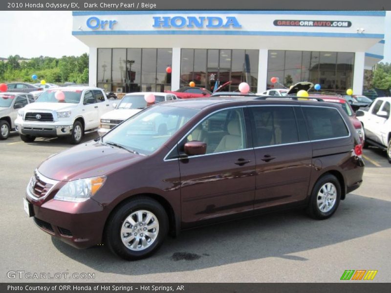 Dark Cherry Pearl / Beige 2010 Honda Odyssey EX