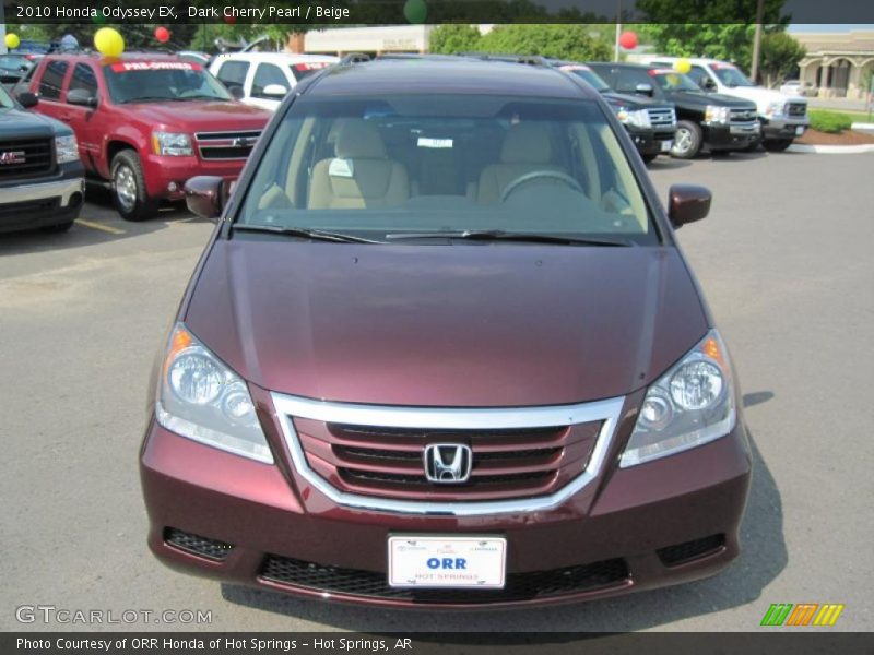 Dark Cherry Pearl / Beige 2010 Honda Odyssey EX
