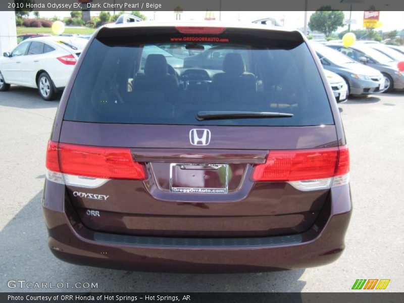 Dark Cherry Pearl / Beige 2010 Honda Odyssey EX