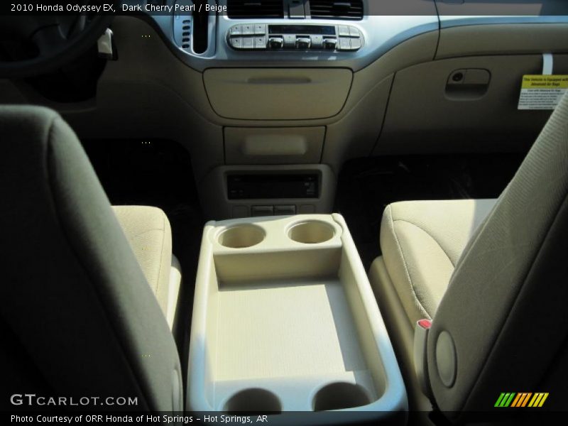 Dark Cherry Pearl / Beige 2010 Honda Odyssey EX