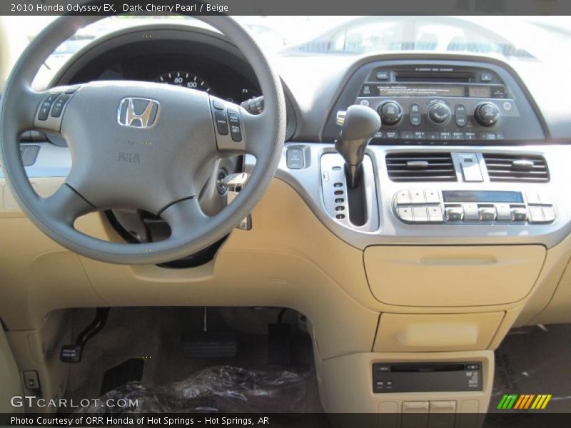 Dark Cherry Pearl / Beige 2010 Honda Odyssey EX